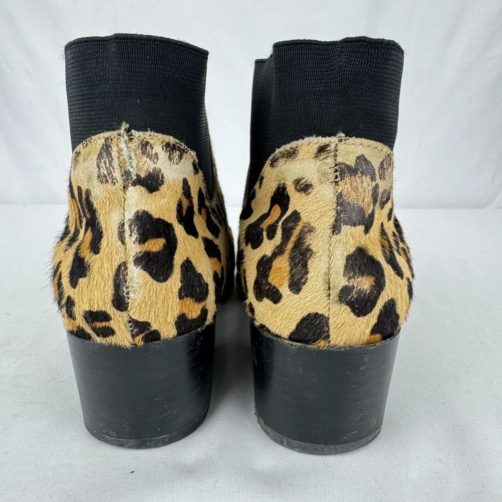 Steve Madden Leopard Print Calf Hair Ankle Bootie